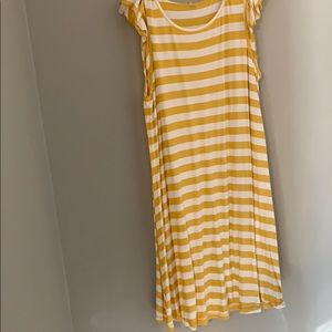 Yellow striped dress